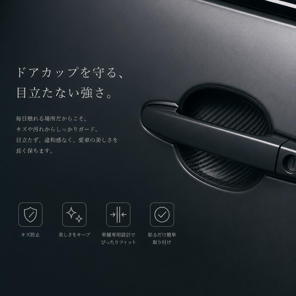 ドアカップを守る、目立たない強さ。