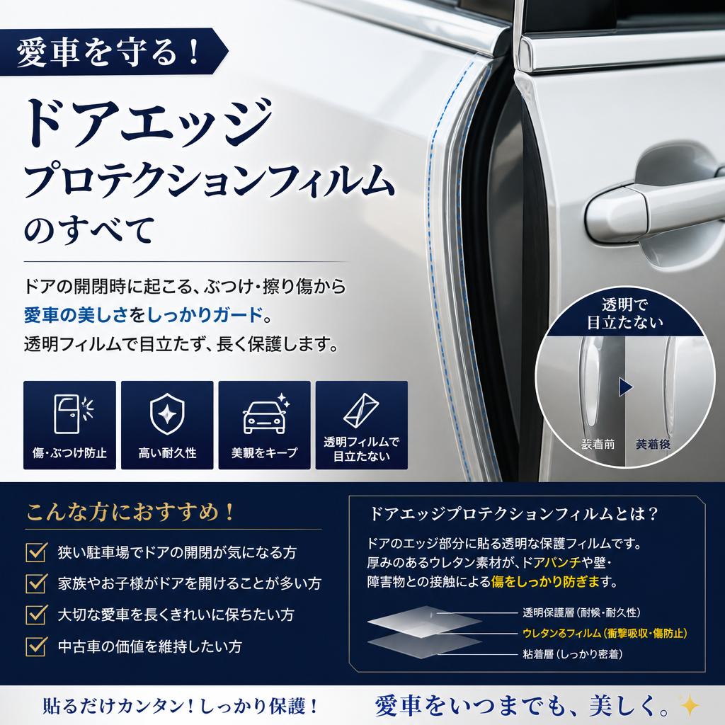 愛車を守る！ドアエッジプロテクションフィルムのすべて