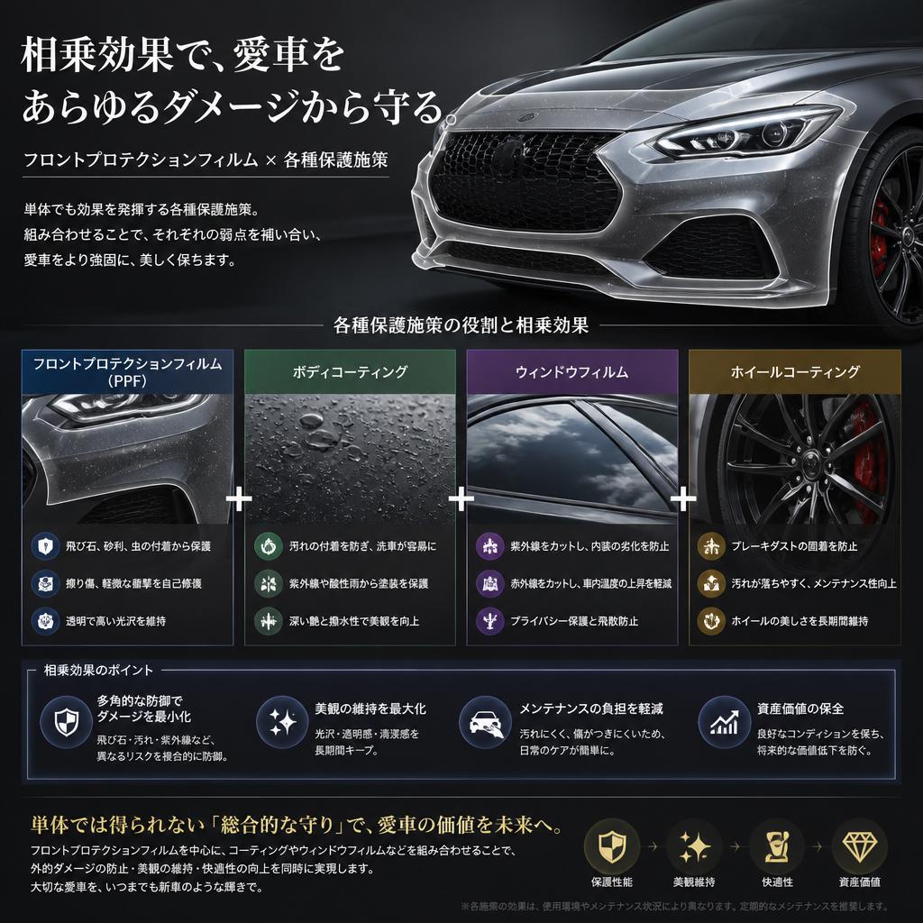 他の車両保護施策との組み合わせ